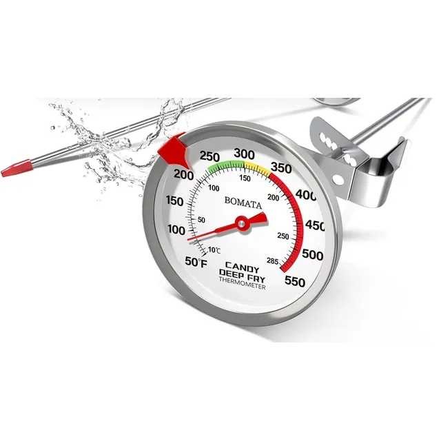 BOMATA Dial Candy & Deep-Fry Thermometer, 2-Pack – 2-pack, silver & grey