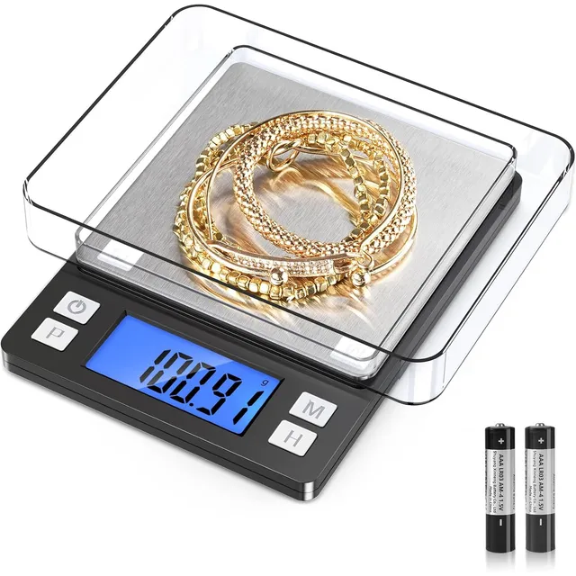 BOMATA Digital Jewelry Scale 1000 g × 0.01 g – Black